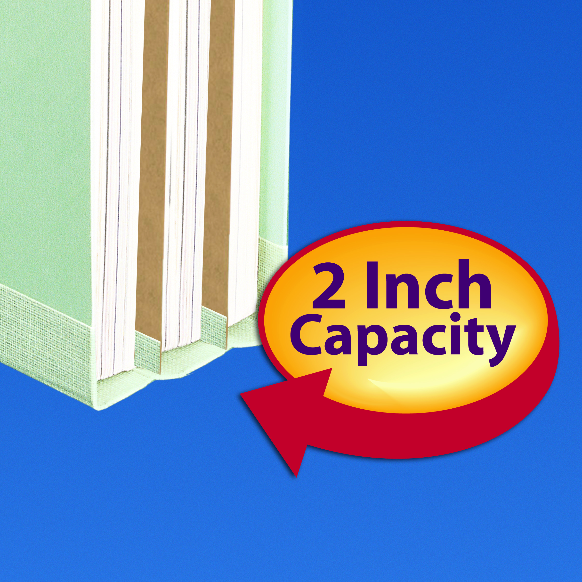 Smead 19215  Pressboard Classification File Folder with SafeSHIELD Fasteners, 2 Dividers, 2" Expansion, Legal Size, Gray/Green, 10 per Box (19215)