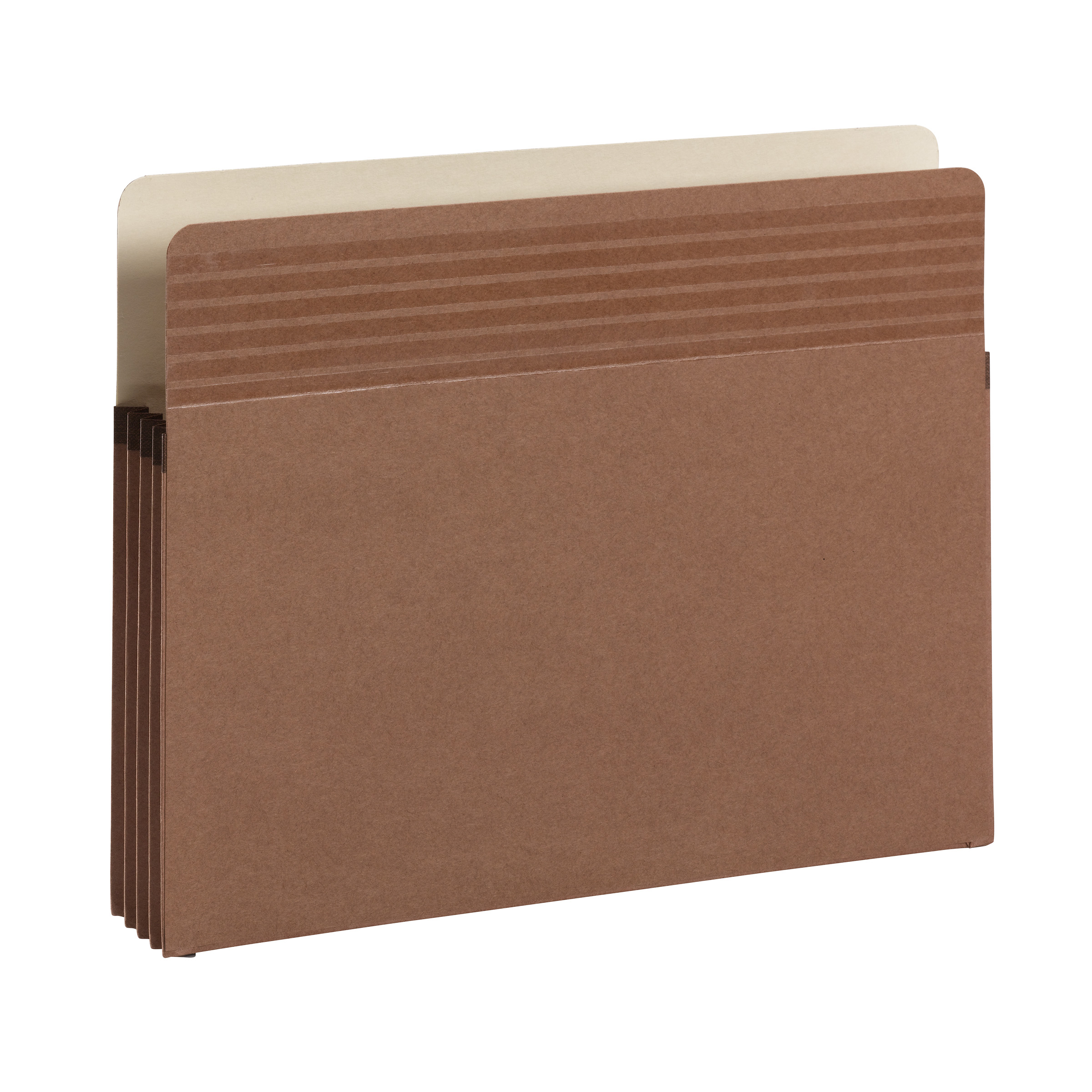 Smead 73208  Easy Grip File Pocket, Straight-Cut Tab, 3-1/2" Expansion, Letter Size, Redrope, 25 per Box (73208)