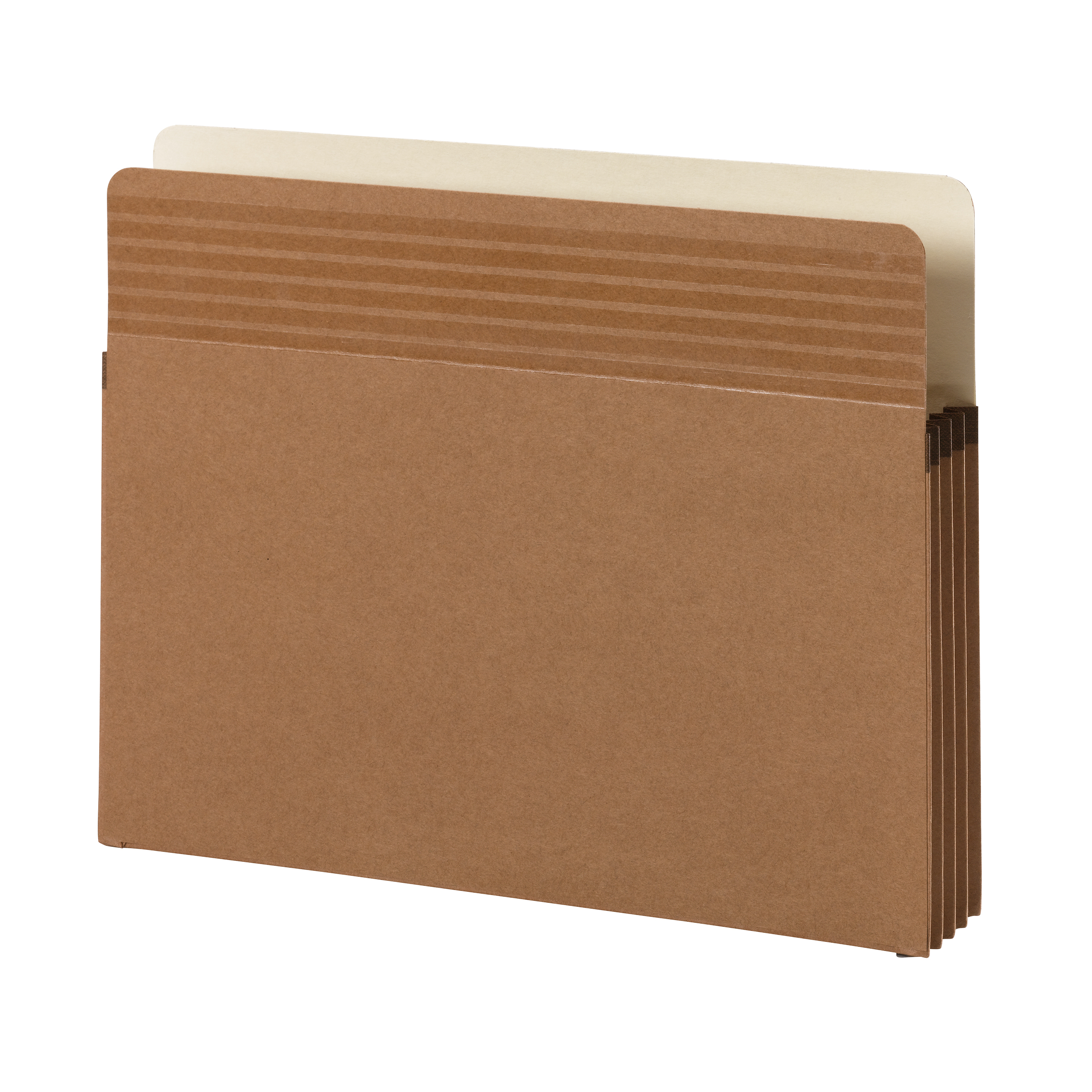 Smead 73208  Easy Grip File Pocket, Straight-Cut Tab, 3-1/2" Expansion, Letter Size, Redrope, 25 per Box (73208)