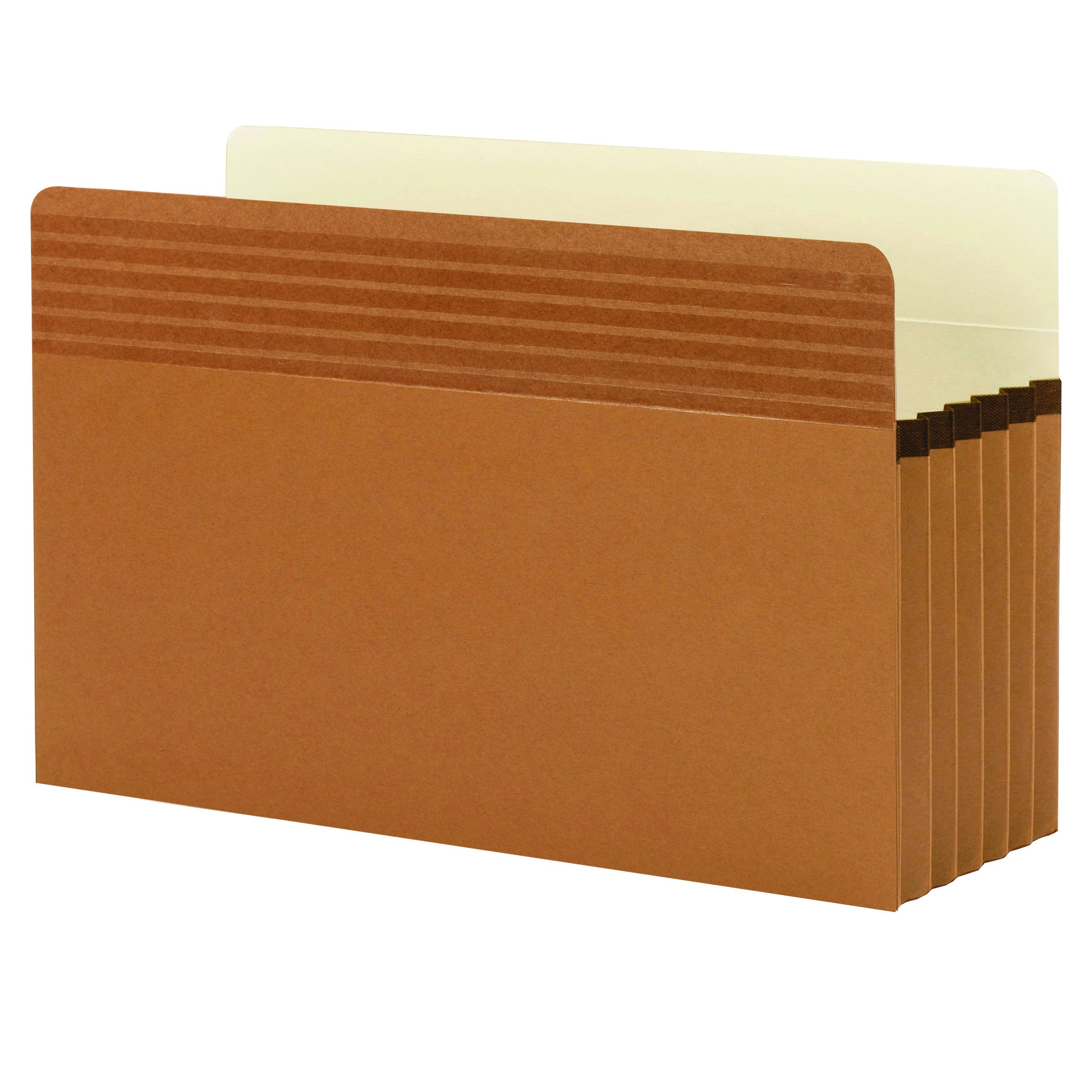 Smead 73211  Easy Grip File Pocket, Straight-Cut Tab, 5-1/4" Expansion, Legal Size, Redrope, 10 per Box (73211)