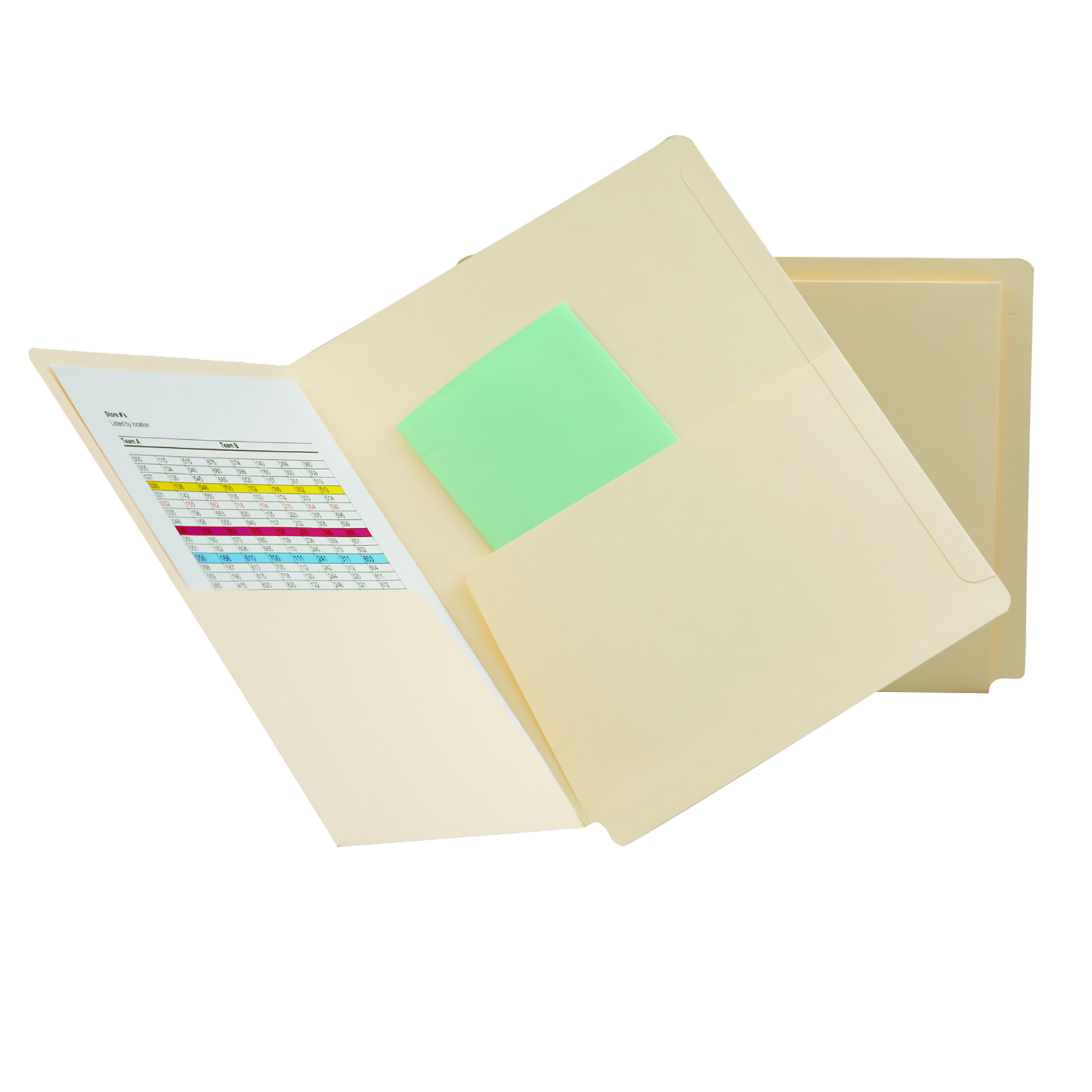 Smead 24117  End Tab Pocket Folder, 2 Pockets, 11 Pt. Manila, Reinforced Straight-Cut Tab, Letter Size, 25 per Box