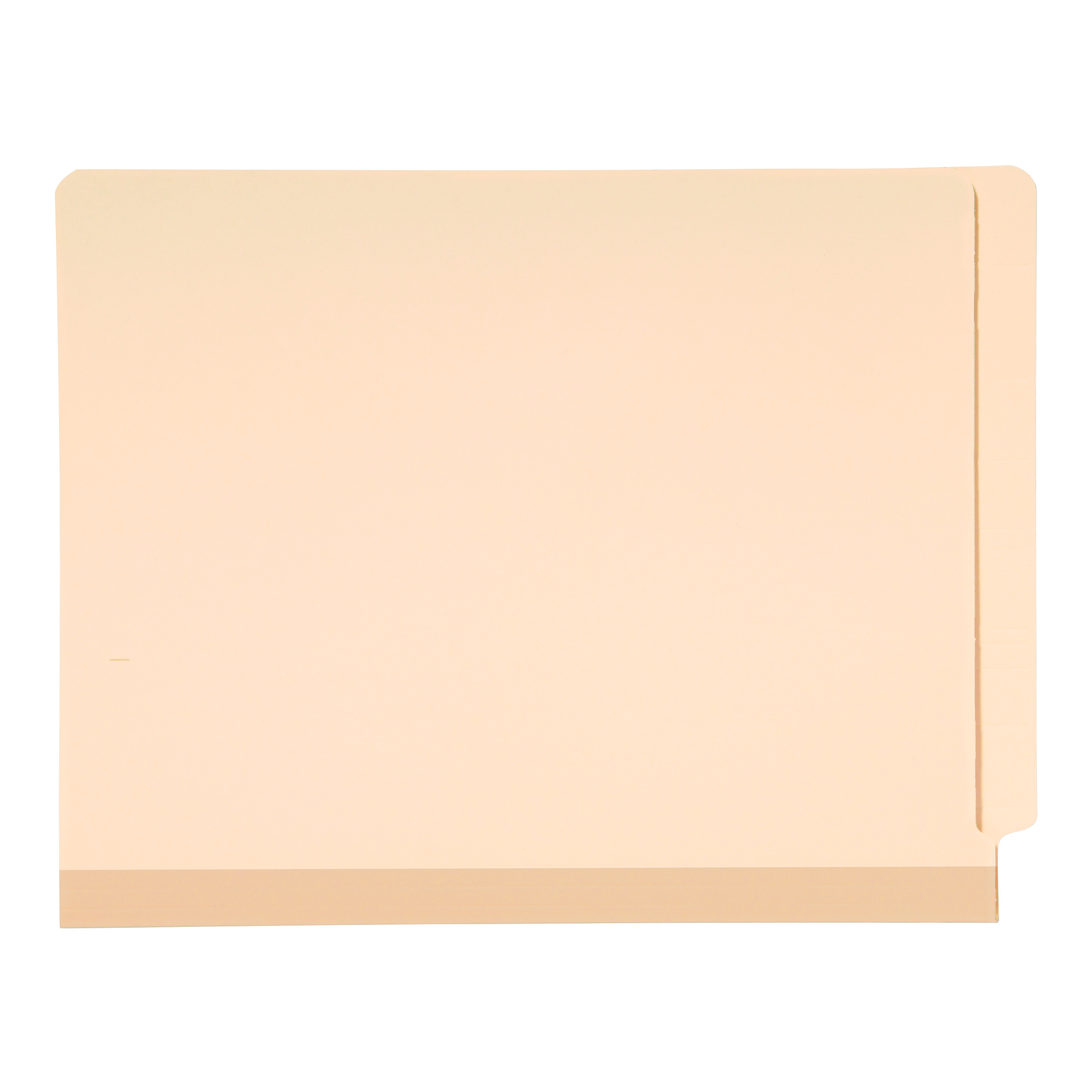 Smead 34105  TUFF Laminated End Tab Fastener Folder, Shelf-Master Reinforced Straight-Cut Tab, Letter Size, Manila, Total of 250