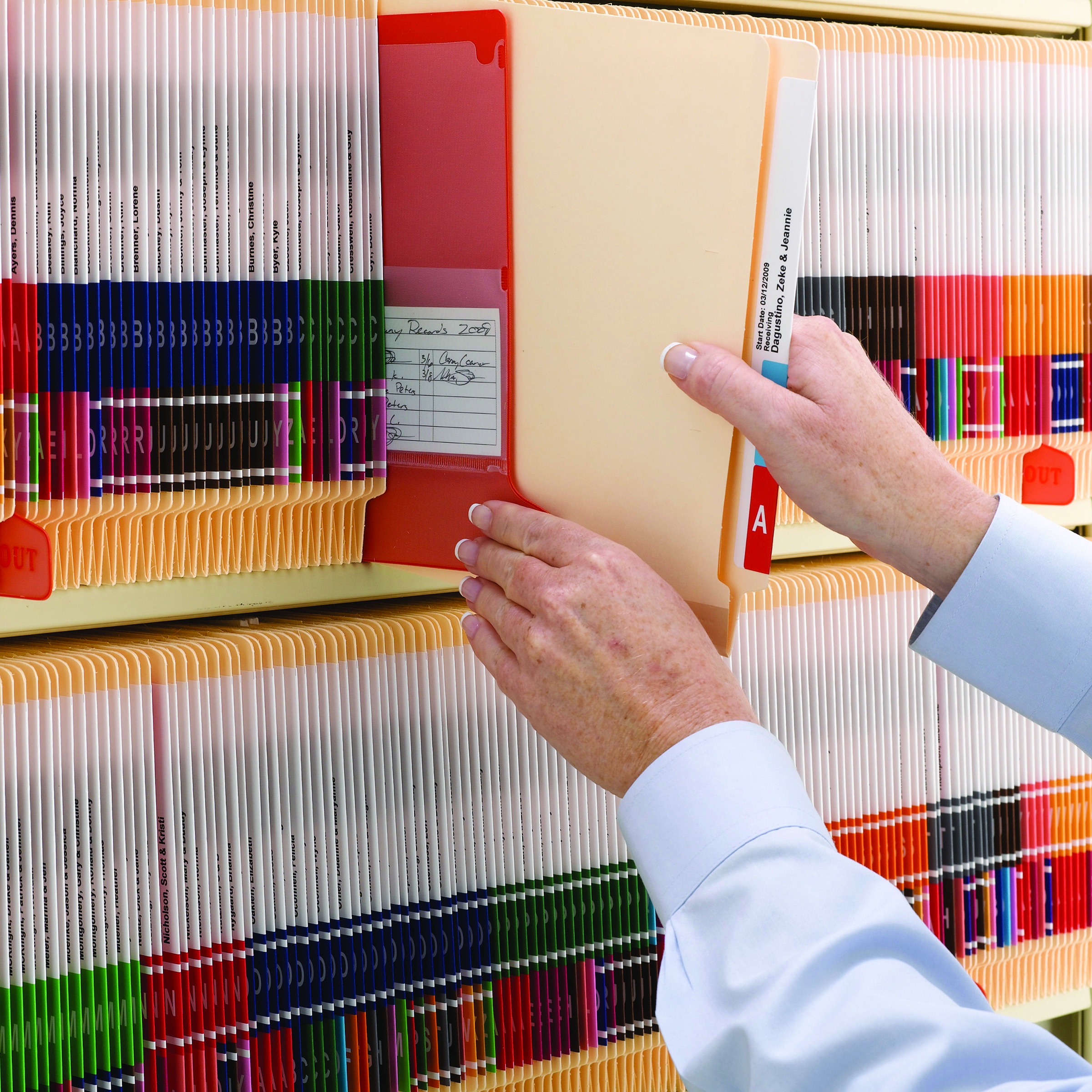 Smead 34105  TUFF Laminated End Tab Fastener Folder, Shelf-Master Reinforced Straight-Cut Tab, Letter Size, Manila, Total of 250