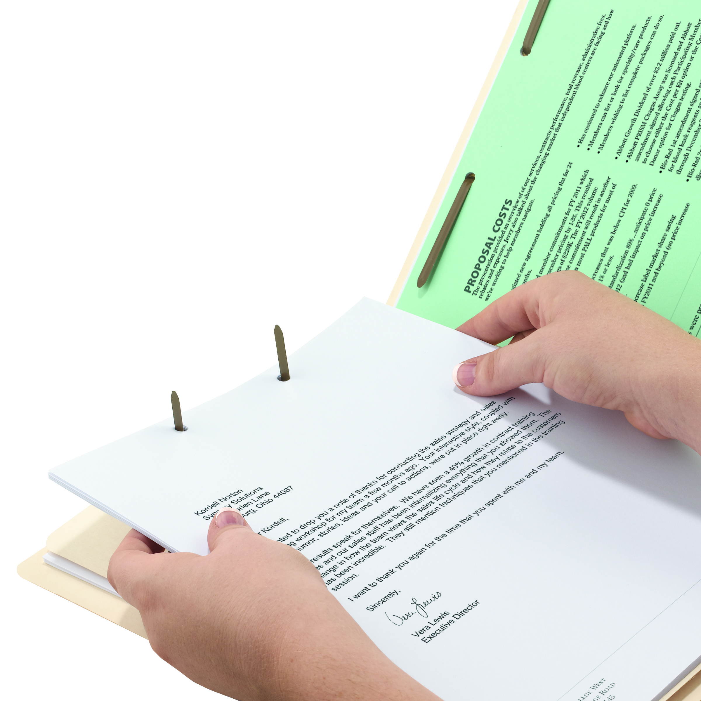 Smead 34105  TUFF Laminated End Tab Fastener Folder, Shelf-Master Reinforced Straight-Cut Tab, Letter Size, Manila, Total of 250