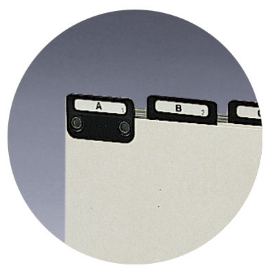 Smead 50576  Pressboard Guides, Flat Metal 1/3-Cut Tab with Insert (A-Z), Letter Size, Gray/Green, 25 per Set (50576)