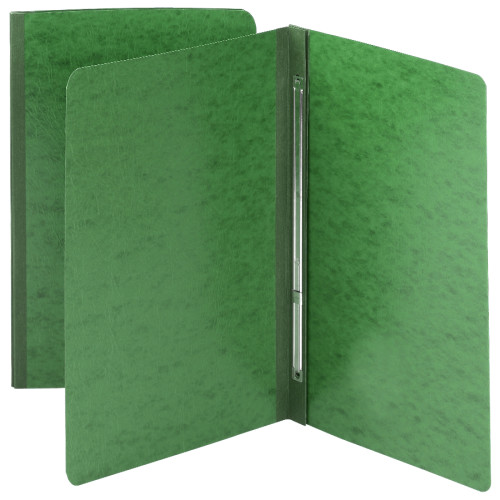 Smead 81451  Pressboard Report Cover, Metal Prong with Compressor, Side Fastener, 350 Sheets/3" Capacity, Letter Size, Green, 25 per Box (81451)