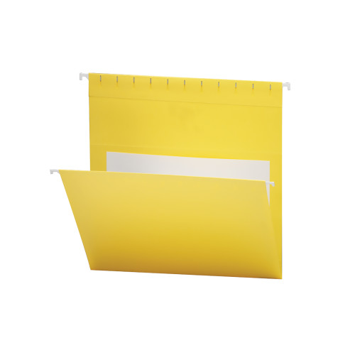 Smead 64441  Hanging File Folders with Interior Pocket, Letter Size, Yellow, 25 per Box (64441)