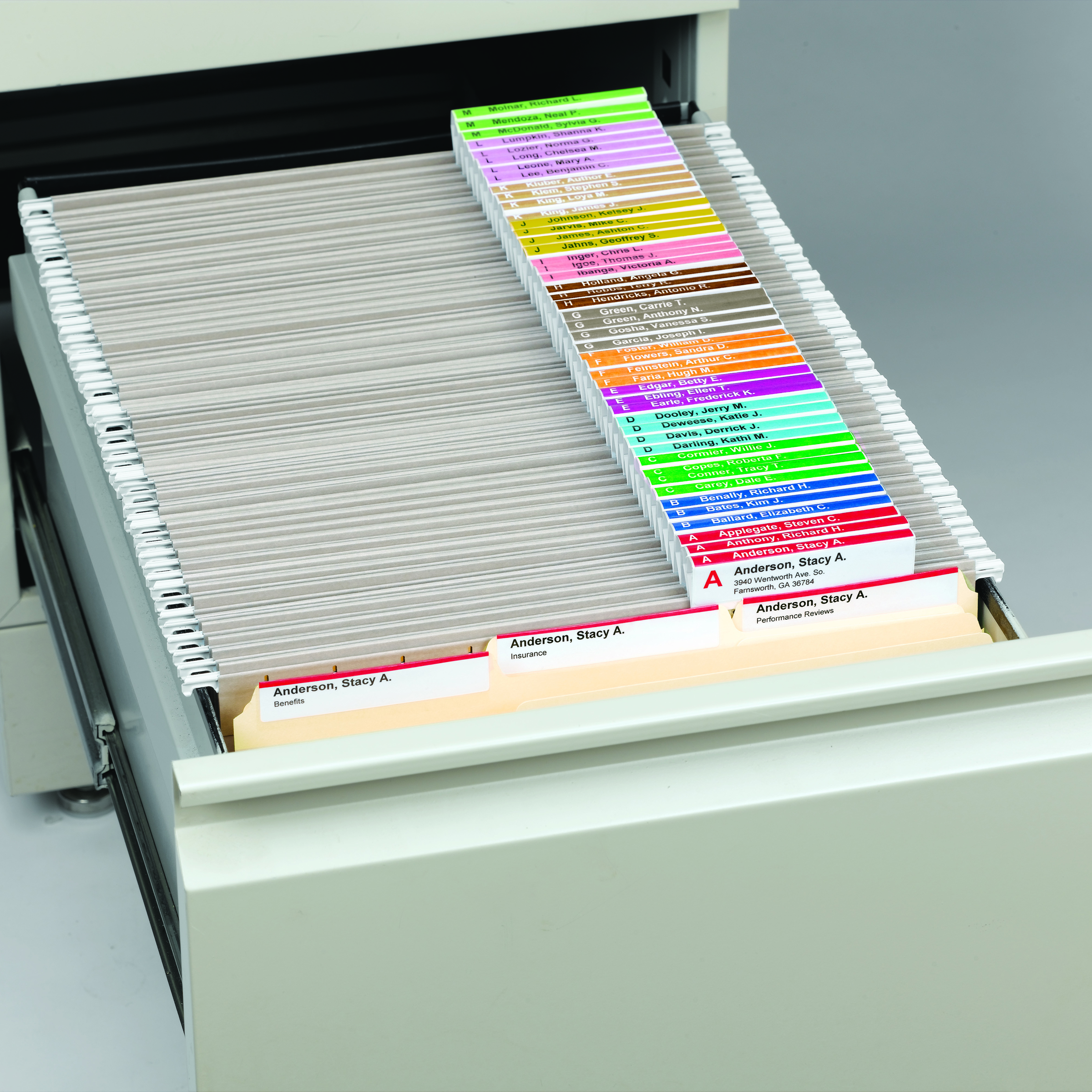 Smead 64910  Viewables Premium 3D Hanging Folder Tabs and Labels for Inkjet and Laser Printers - 100/Pack (64910)