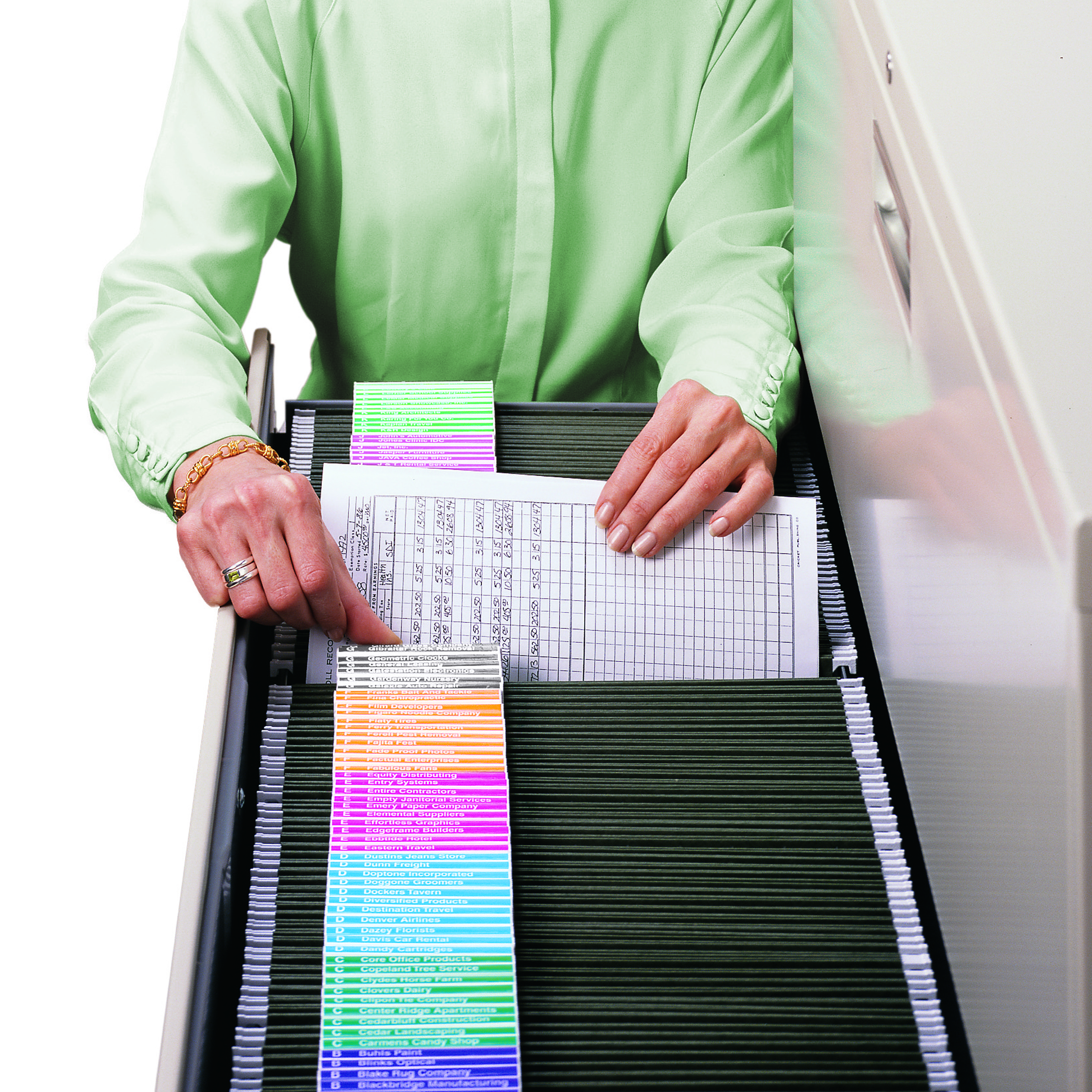 Smead 64910  Viewables Premium 3D Hanging Folder Tabs and Labels for Inkjet and Laser Printers - 100/Pack (64910)