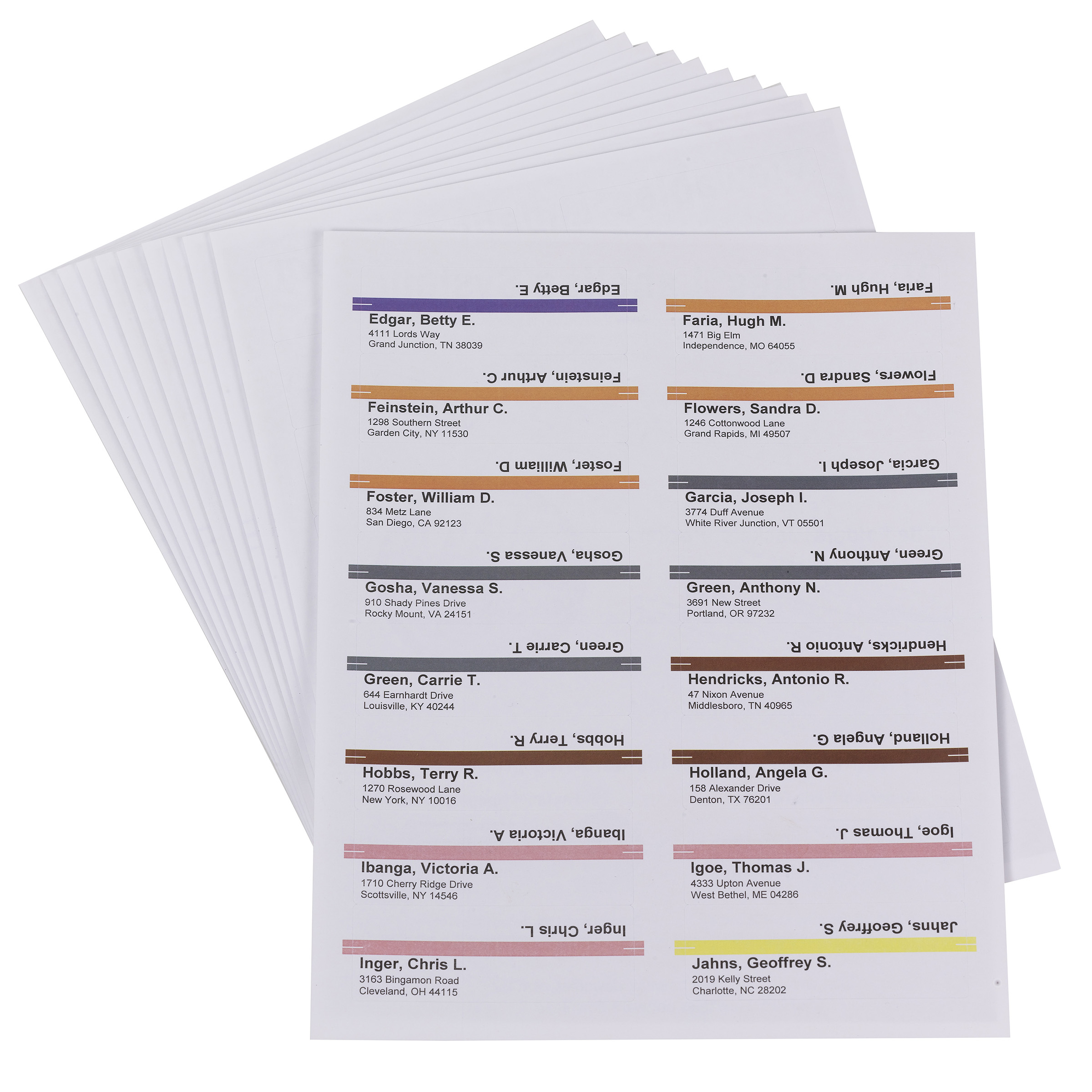 Smead 64915  Viewable Labeling System, Label Refill Pack, Hanging Folder Labels, Ink-Jet and Laser Printers  (64915) - 24 packs of 160.  Total of 3840