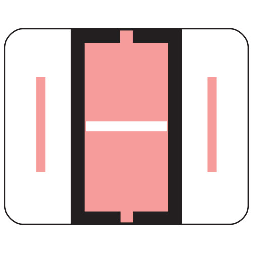 Smead 67079  BCCR Bar-Style Color-Coded Alphabetic Label, I, Label Roll, Pink, 500 labels per Roll, (67079)