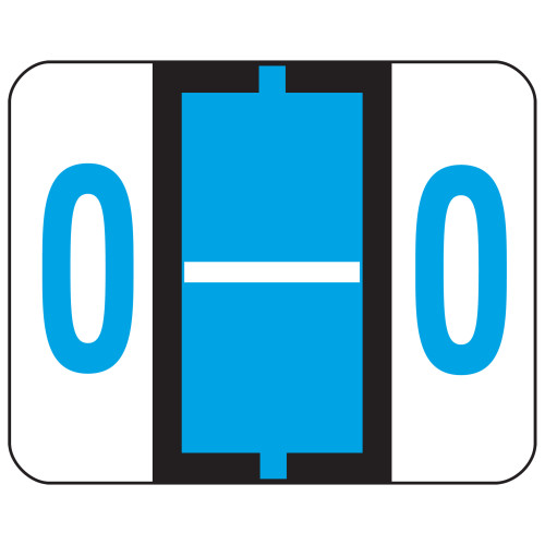 Smead 67085  BCCR Bar-Style Color-Coded Alphabetic Label, O, Label Roll, Blue, 500 labels per Roll, (67085)