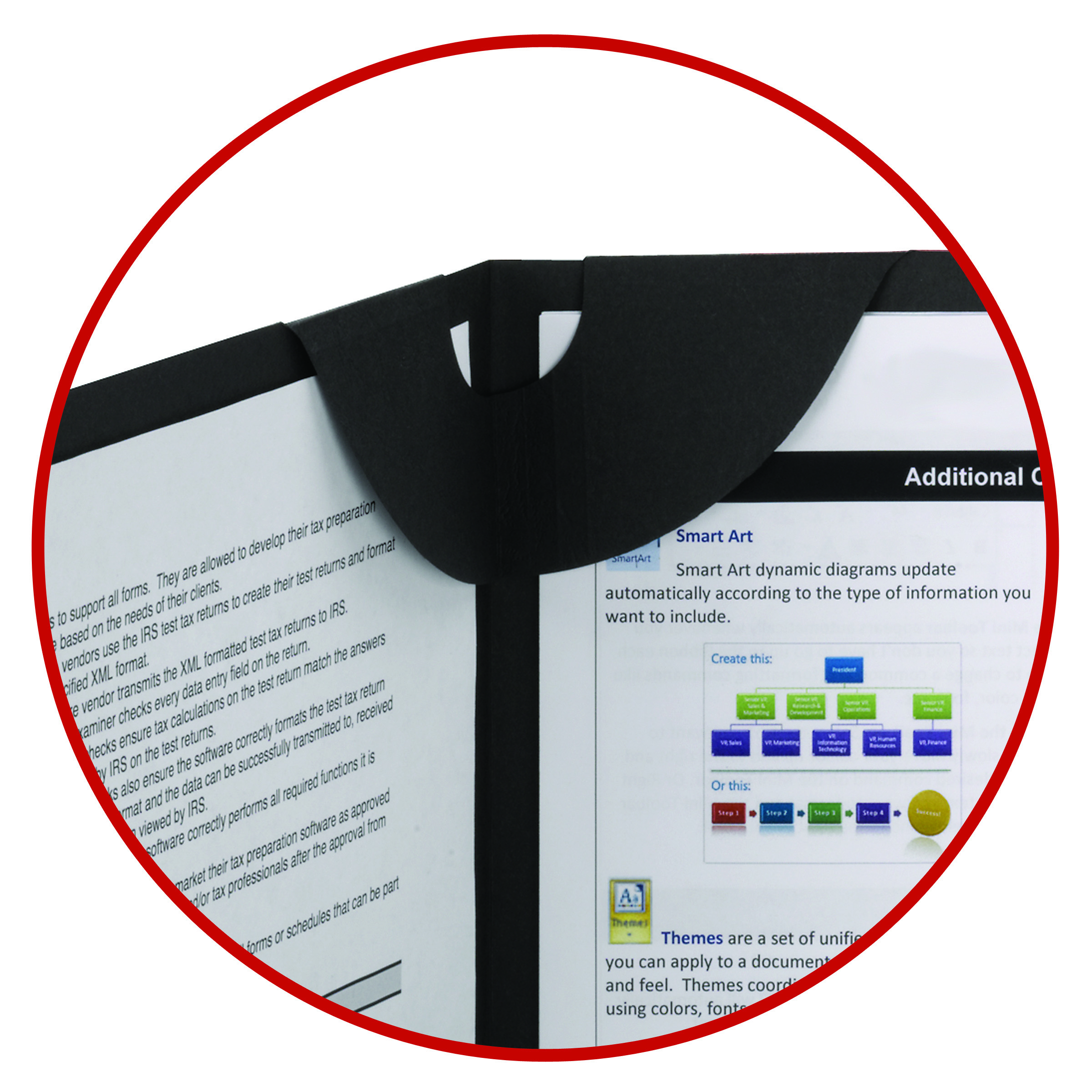 Smead 87981  Lockit Two-Pocket File Folder, Up to 50 Sheets, Letter Size, Black, 25 per Box (87981)