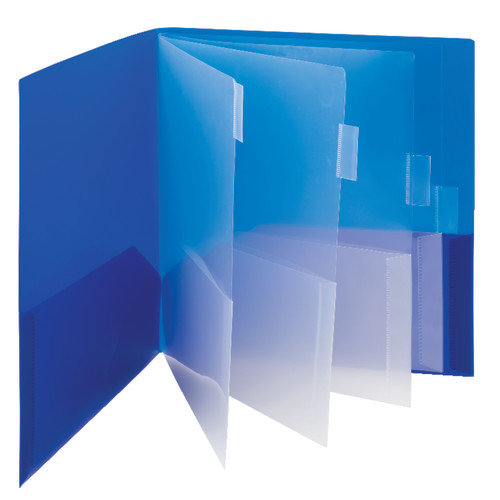 Smead 89203  Campus.org Poly Subject File Folder, 10 Pockets, Letter Size, Assorted Colors (89203) - Total of 30 - Total of 300 Pockets