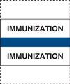Create Your Own Patient Chart Divider Tab - "Immunization" - Dark Blue - 1/2" H x 1-1/4" W - 100/Pack