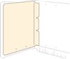 Self Adhesive Divider - 11Pt. Manila - 8-1/2'' W x 11'' H - 100/Box