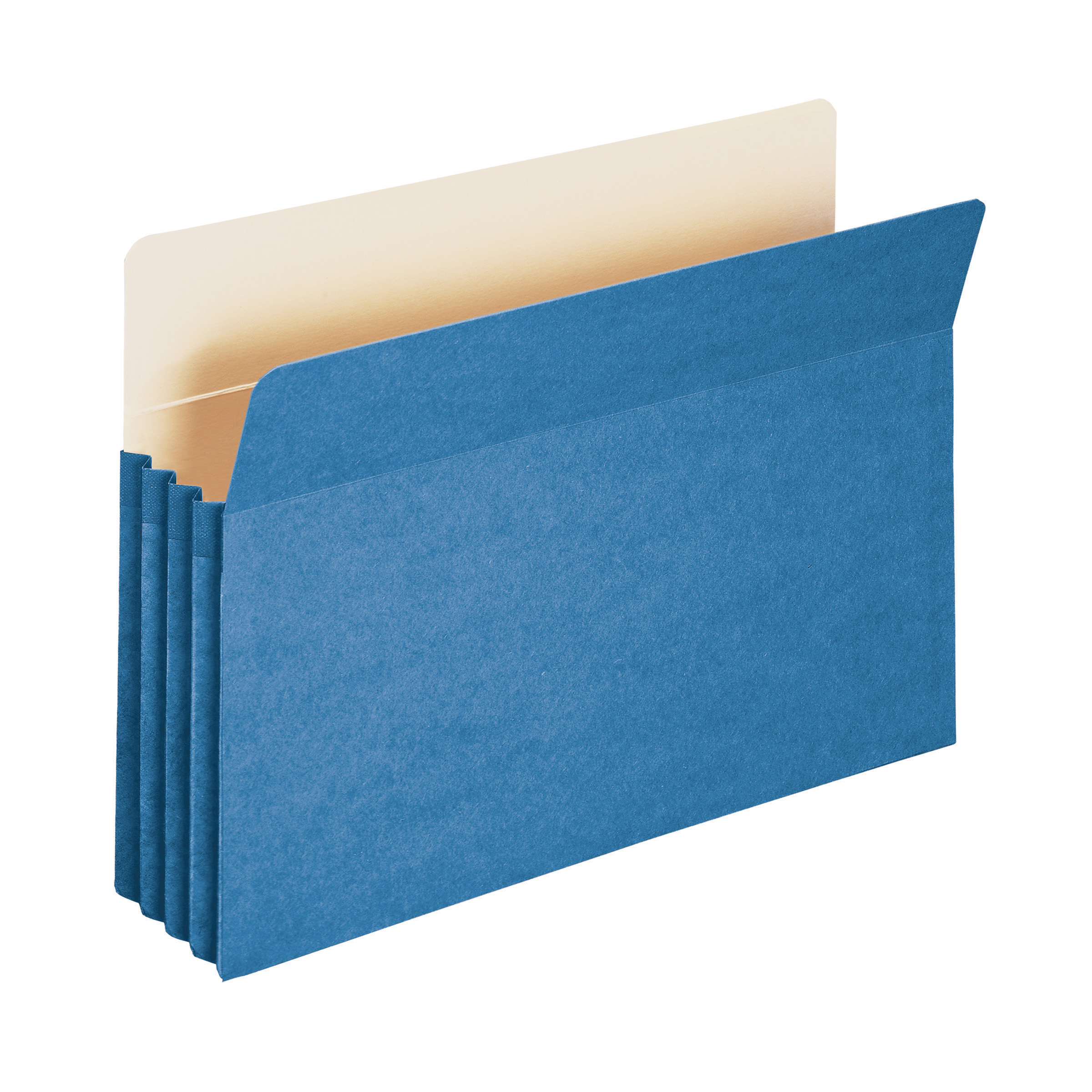 Smead 74225  File Pocket, Straight-Cut Tab, 3-1/2" Expansion, Legal Size, Blue, 25 per Box (74225)