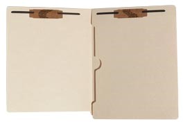 Amerifile Folder: 11 Pt. End Tab-Right Full Pocket-2 Fasteners-Pos 1&3 - Box of 50