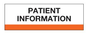 "Patient Information" Chart Divider Tabs -  Orange - 1/2" H x 1-1/4" W - 100/Pack