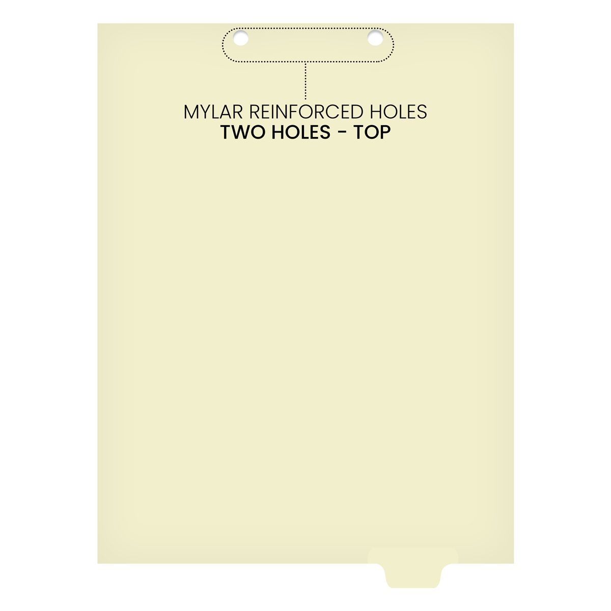 Medical Arts Press Match Write-On End Tab Chart Dividers- Blank, Tab Position 6- Clear (100/Pkg) (56841)