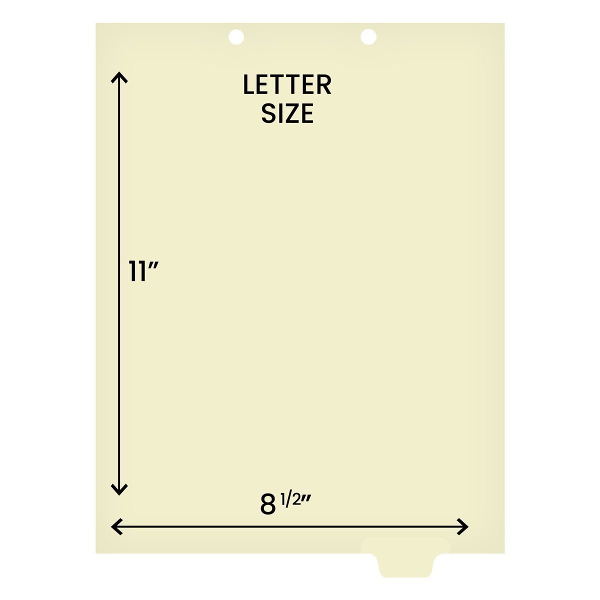 Medical Arts Press Match Write-On End Tab Chart Dividers- Blank, Tab Position 6- Clear (100/Pkg) (56841)