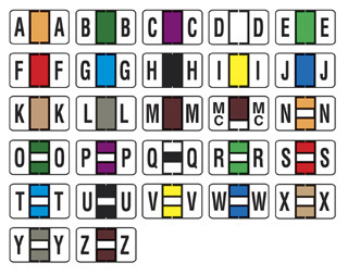 Jeter 5800 Series Compatible Alpha Label Starter Set -A-Z Full Set with Binder - 3120 Assorted Labels