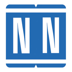 Letter "N" Dark Blue - Sheets for Ringbook - VRE/GBS Alphabetic Labels - 8848 Series - 200/Pack
