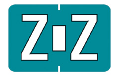 Colwell Jewel Tone Alpha Label Letter "Z" - Teal - 1" H x 1-1/2" W - Pack of 225