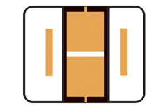 RB-LT ORANGE Letter "i" - 500/Roll