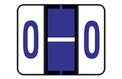 RB- Alpha Label Letter "O" - PURPLE - File Doctor Series -  1" H x 1 1/4" W - 500/Roll