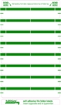 Name Label: Green - 3-7/16" W x 9/16" H  -248/Pack
