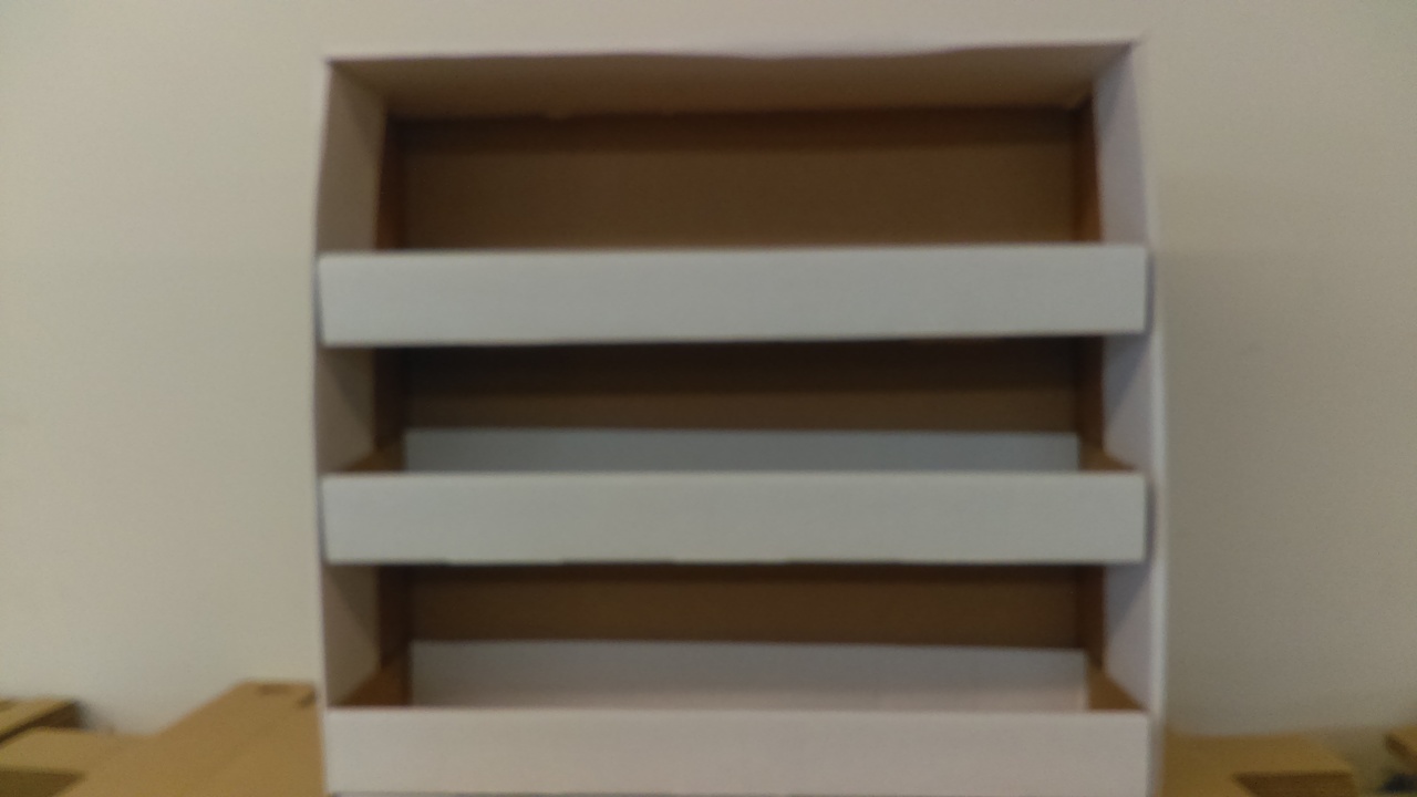 Label Box Holder - 17-3/8" H x 18-9/16" W - Comes with 3 shelves to organize label boxes
