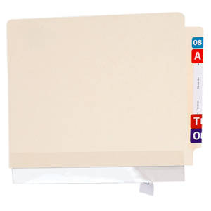 Amerifile  Reinforcement Strips For File Folder Spines - 11" W x  2" H - Clear - Box of 100
