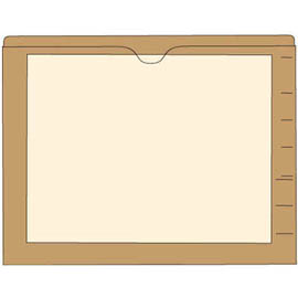 Amerifile End Tab Pocket Folders with Colored Borders - Closed on 3 Sides, Top Opening - 11 Pt Stock - 2 Ply Tab - Available in 10 Colors - Box of 100