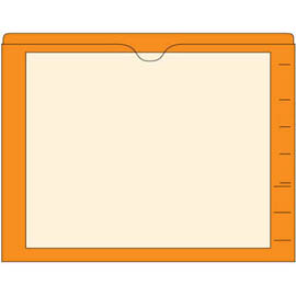 Amerifile End Tab Pocket Folders with Colored Borders - Closed on 3 Sides, Top Opening - 11 Pt Stock - 2 Ply Tab - Available in 10 Colors - Box of 100