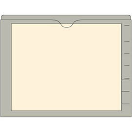 Amerifile End Tab Pocket Folders with Colored Borders - Closed on 3 Sides, Top Opening - 11 Pt Stock - 2 Ply Tab - Available in 10 Colors - Box of 100