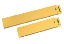 Amerifile  Vinyl Alphabet Guide - 24 Pt - Yellow - Letter - Box of 25