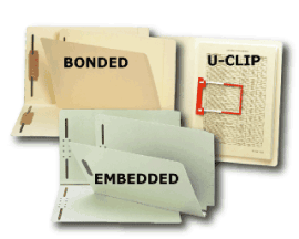 Smead End Tab Folder - Legal Size with Embedded Fasteners in Positions 1 & 3 - Reinforced End Tab - 50/Box (2 box min. purchase required)