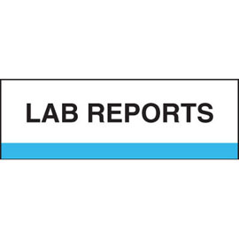 Amerifile (Tabbies Compatible) Chart Divider Tabs - Divider - Box of 100 - Blue - Lab Reports