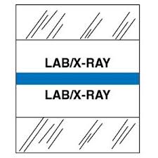 Amerifile (Tabbies Compatible) Chart Divider Tabs - "LAB/X-Ray" - Lt. Blue - 100/Pack