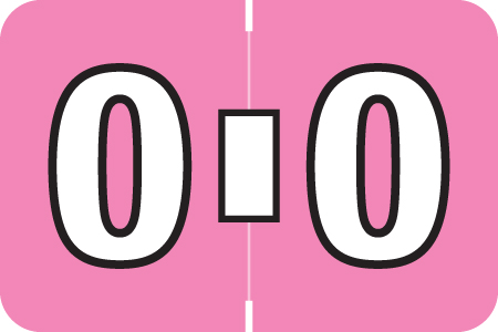 AmeriFile ColorBrite Alpha Labels - Letter O - Pink - 1 1/2 W x 1 H - Rolls of 500