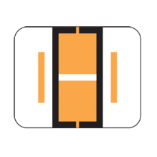 AmeriFile the File Doctor Compatible Alpha Labels - Letter I - Yellow - 1 1/4 W x 1 H  - Roll of 500