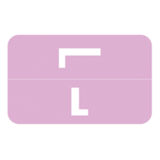 AmeriFile Alpha-Z Compatible Color-Coded Alpha Labels - Letter L - Purple - 1 W x 1 5/8 H - Roll of 250