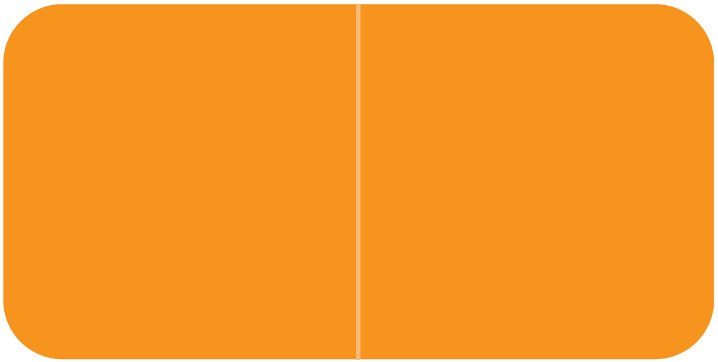 AmeriFile Jeter 9500 Series Compatible Color Labels - Orange - 1 1/2 W x 3/4 H - Roll of 500