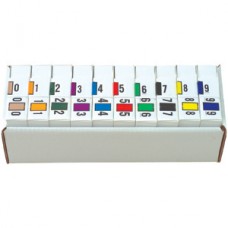 AmeriFile Jeter 7300 Compatible Numeric Labels - 1 5/8 W x 15/16 H - Numeric Roll Starter SET - 10 Rolls of 500