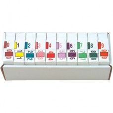 AmeriFile POS 3500 Series Numeric Labels - 1 5/8 W x 15/16 H - Roll Starter SET - 10 Rolls of 500