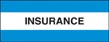 Patient Chart Index Tabs - "Insurance" - Light Blue - Size 1-1/2"H x 1-1/2"W - 102 Labels Per Pack