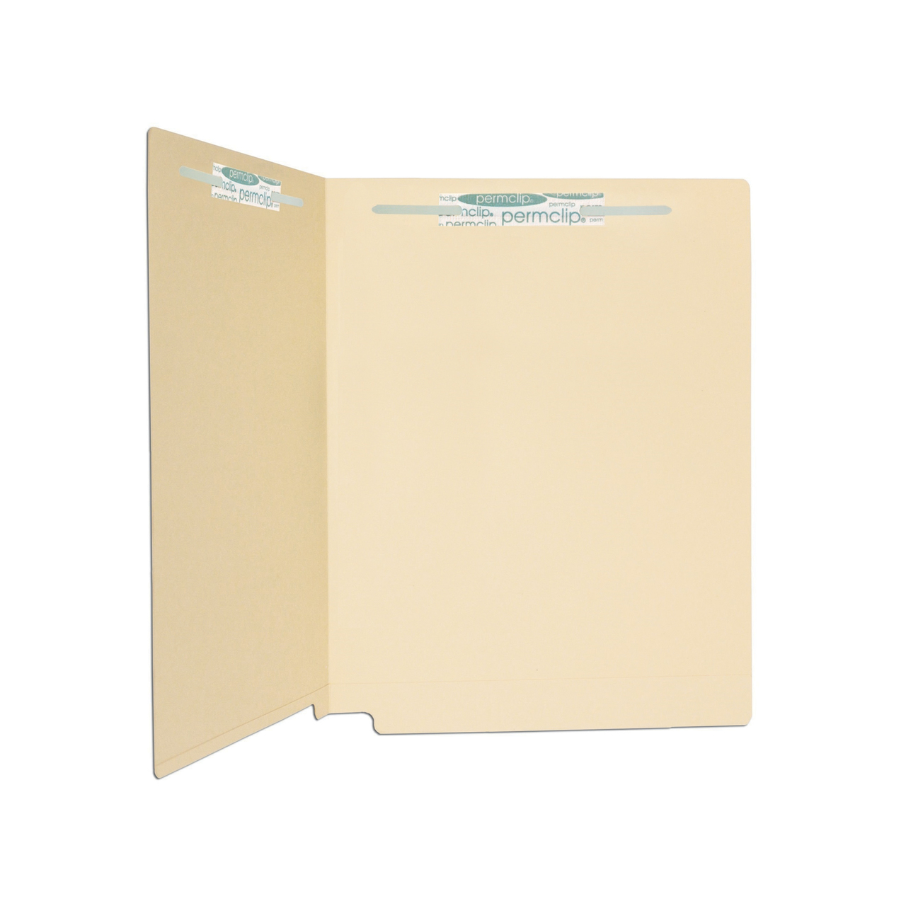 Medical Arts Press Match 11pt. Manila - Full Cut End Tab File Folders with 2 Permclip Fasteners in Positions 1 & 3 (50/Box)