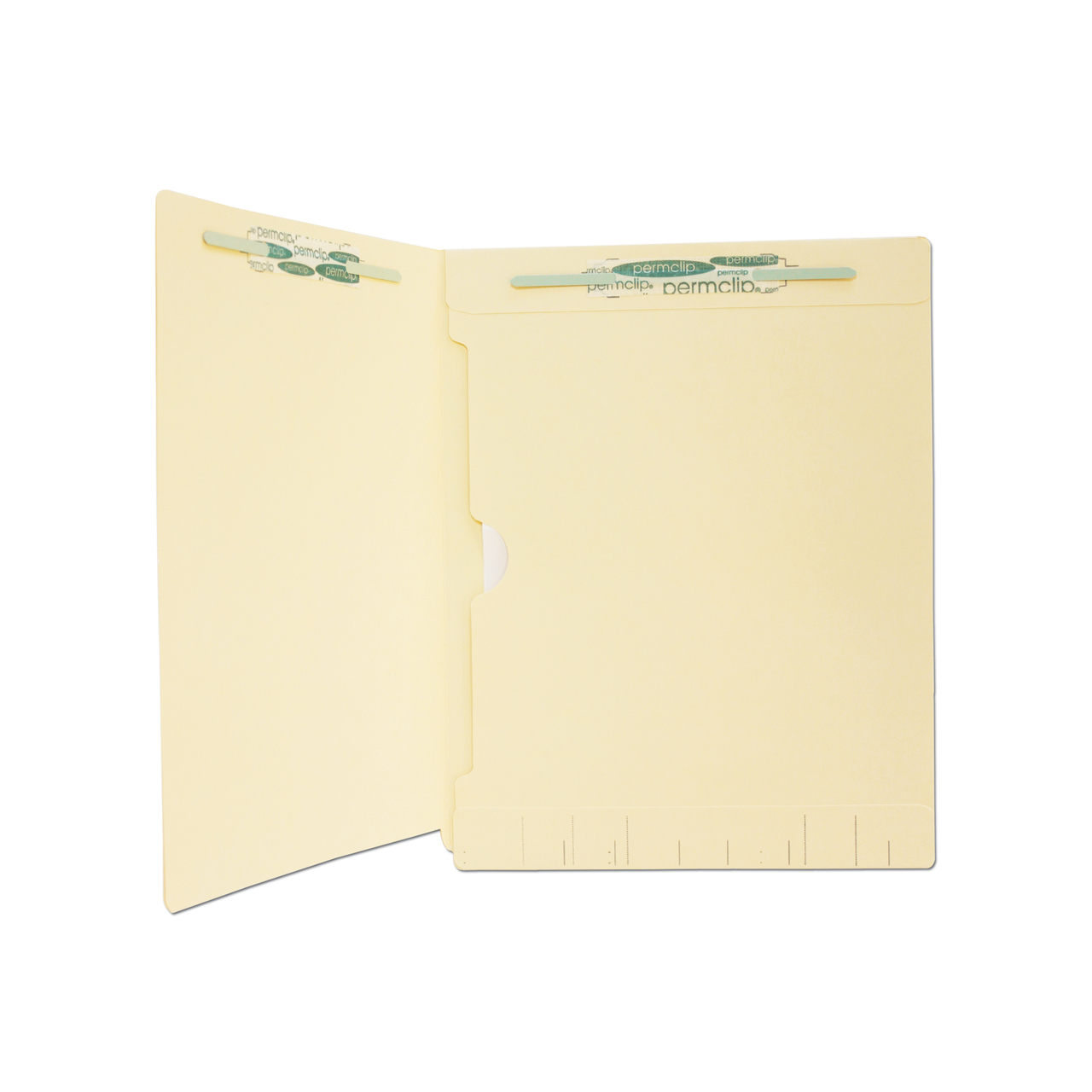 Medical Arts Press Match Manila End Tab Folders with Full Pocket and 2 Permclip Fasteners (50/Box)