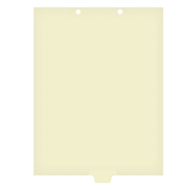 Medical Arts Press Match Write-On End Tab Chart Dividers- Blank, Tab Position 3- Clear (100/Pkg) (56838)